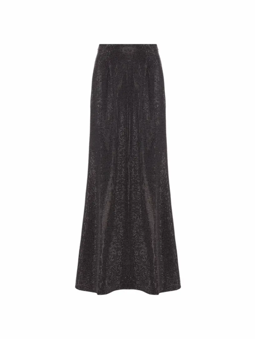 

Юбка макси со стразами Roland Mouret, черный