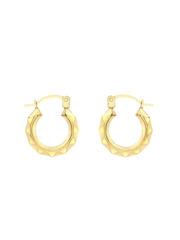 

Круглые серьги из золота 375 пробы Lucardi