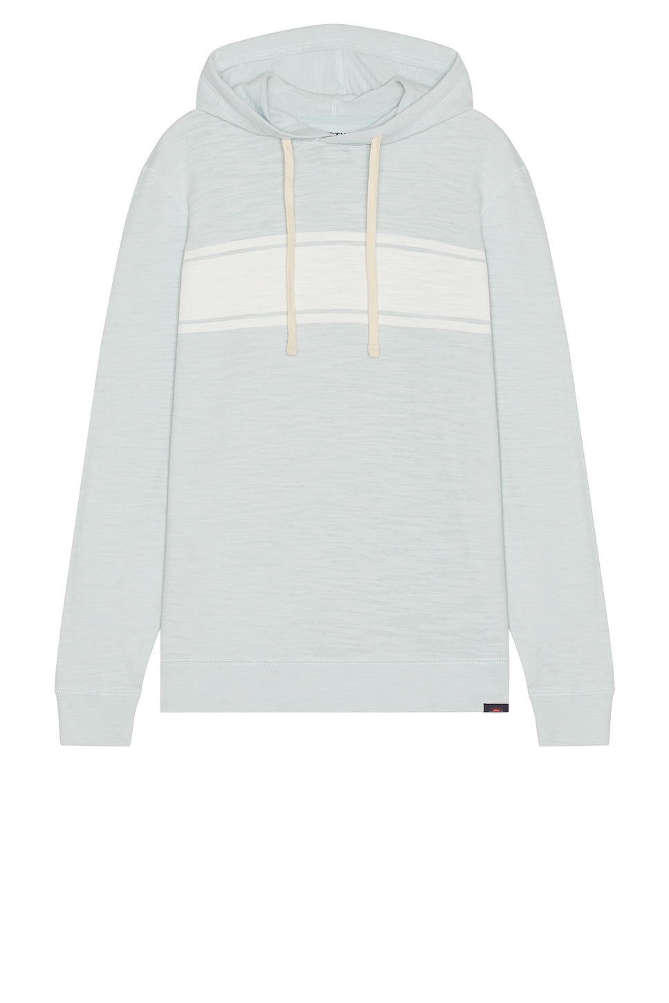 

Толстовка с капюшоном из ткани с эффектом потертости Sunwashed slub от Faherty, sky surf stripe