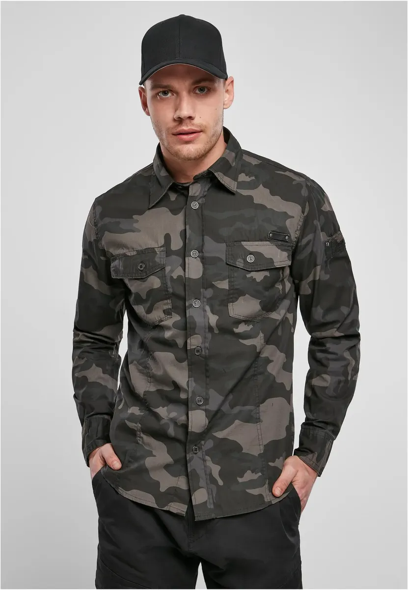 

Рубашка Brandit с длинными рукавами " Brandit Men's Slim Worker Shirt" (1 шт.), цвет Darkcamo