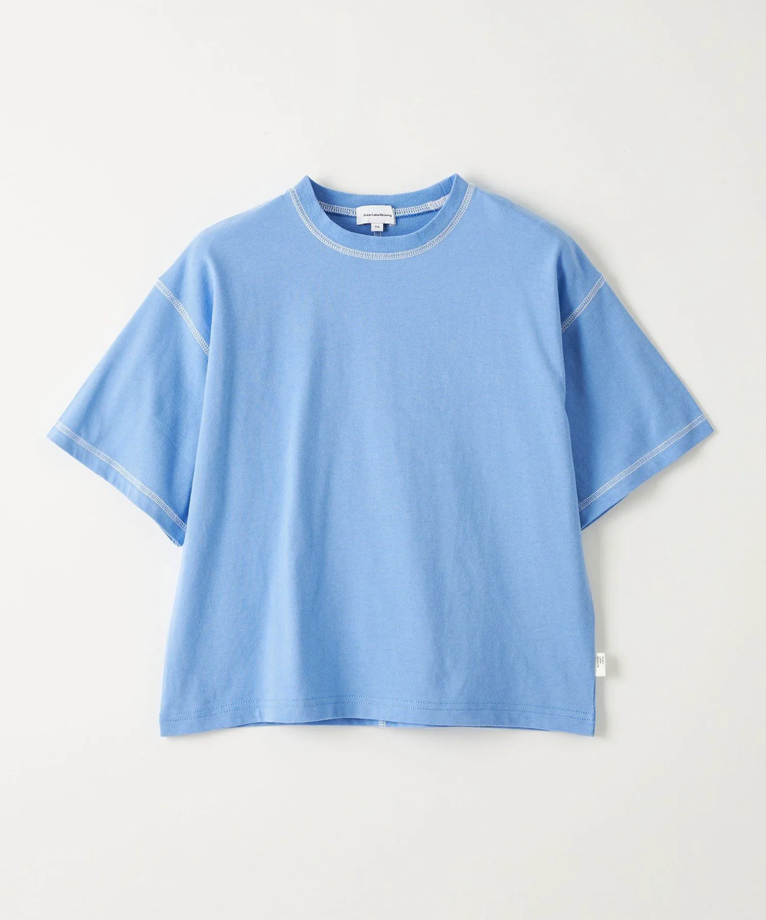 Футболка HC с цветной строчкой / Детская 100-160 см United Arrows Green Label Relaxing, COBALT