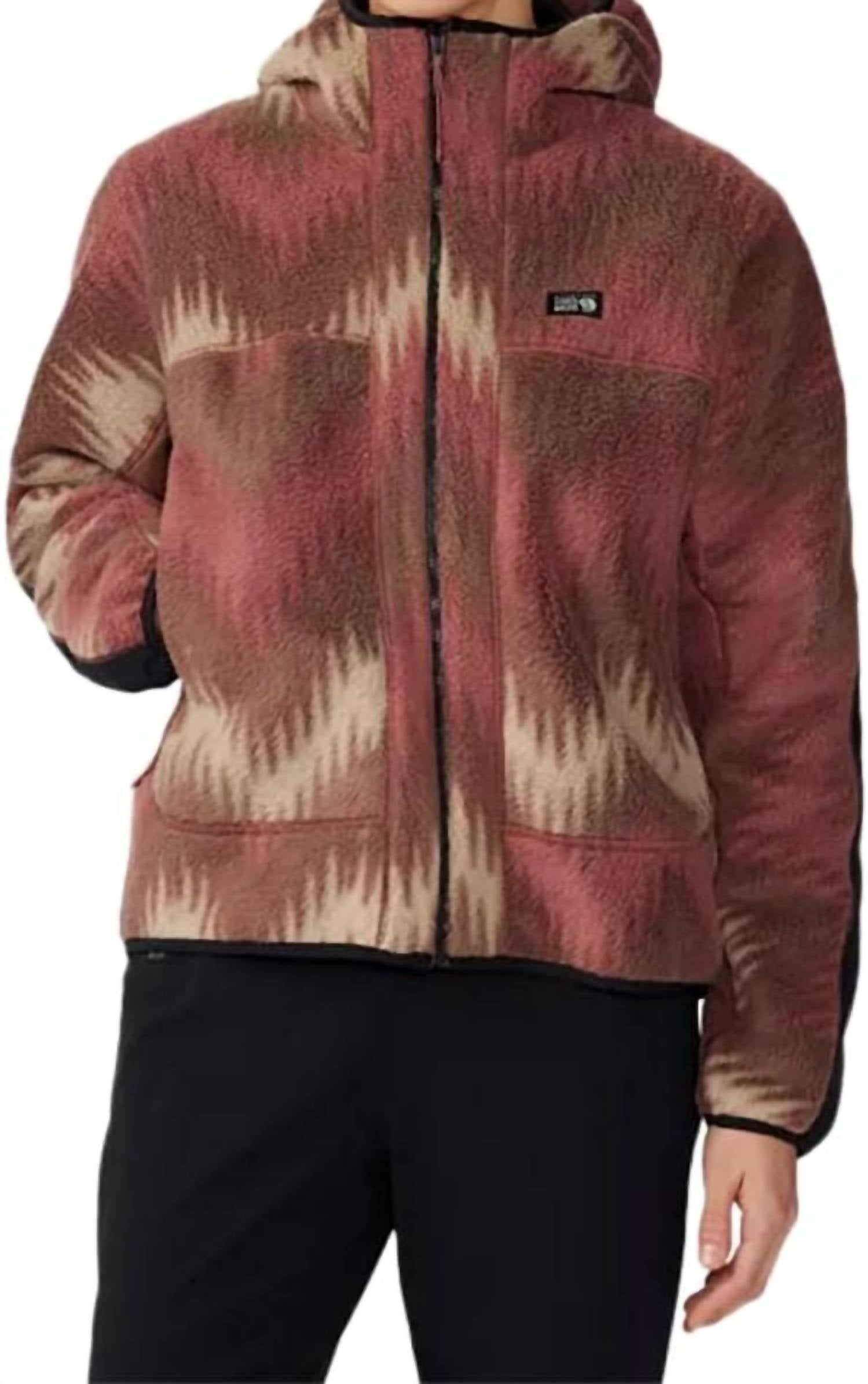 

Толстовка Hicamp из флиса с принтом в виде зигзага Clay Earth Mountain Hardwear, Clay Earth Zig Zag Print