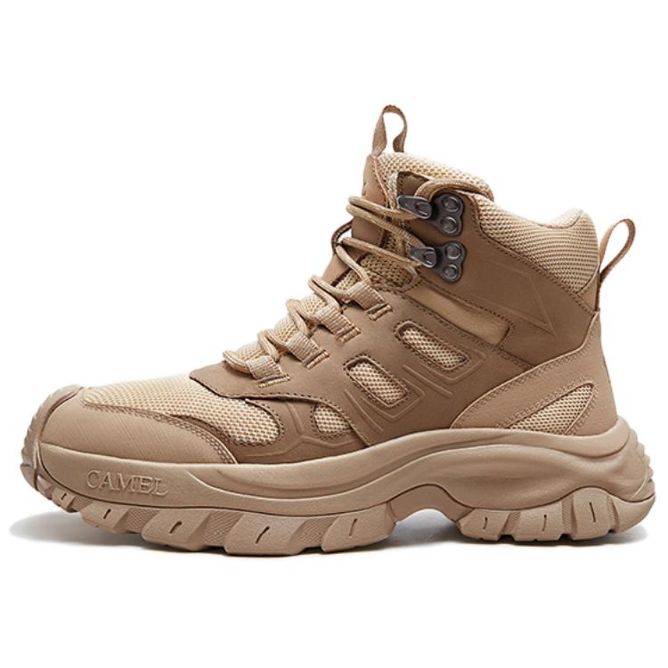 

CAMEL Дышащие амортизирующие высокие треккинговые ботинки мужские — неэнзимные коричневые, цвет Non-Enzyme Brown