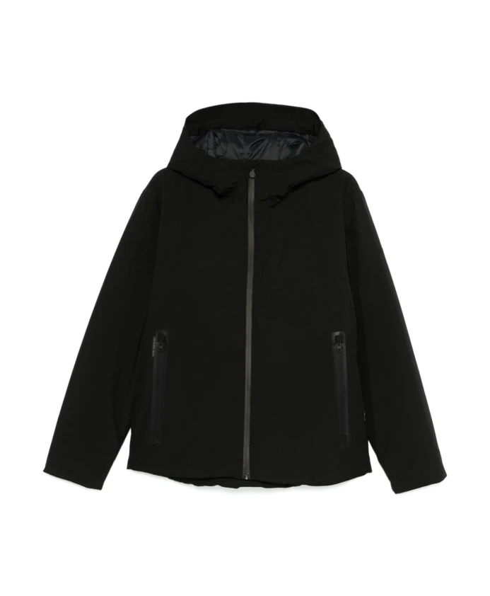 

Черная стеганая куртка осень-зима 2024 Save The Duck, черный