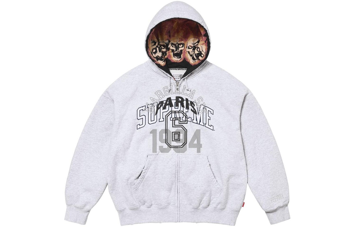 

Толстовка Supreme MM6 Maison Margiela на молнии, черный
