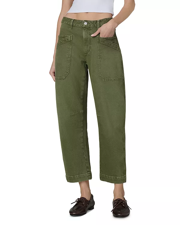 

Джинсы-Бочонки с двумя карманами, обрамленные зимним мхом. Joe'S Jeans, зеленый