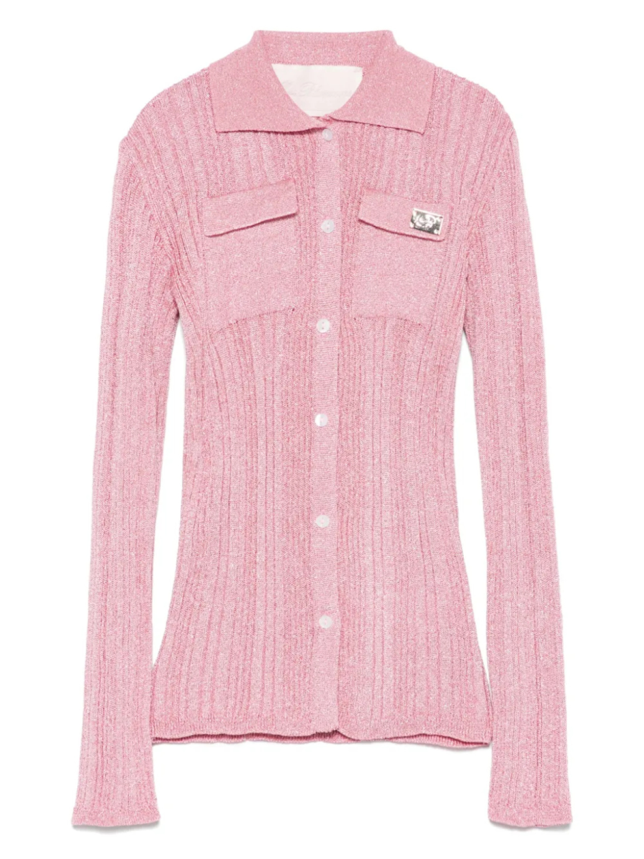 

Miss Blumarine рубашка в рубчик, розовый