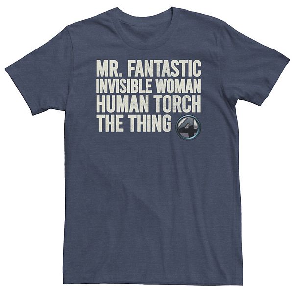 

Футболка Big & Tall Fantastic Four Stack Licensed Character