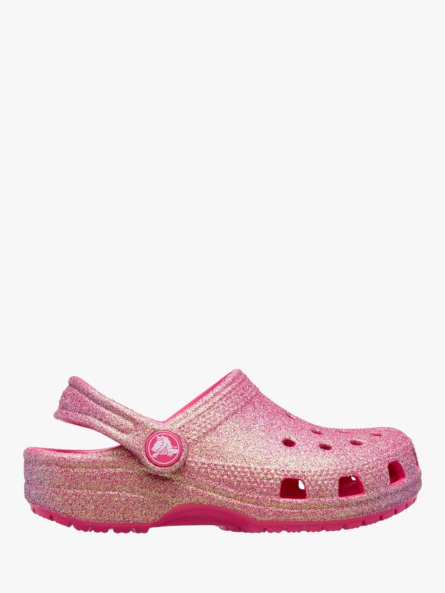 

Детские классические кроксы с блестками Crocs, Dragon Fruit