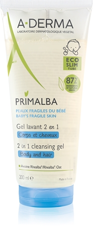

Гель для мытья тела и волос для детей A-Derma Primalba Baby, 200 ml