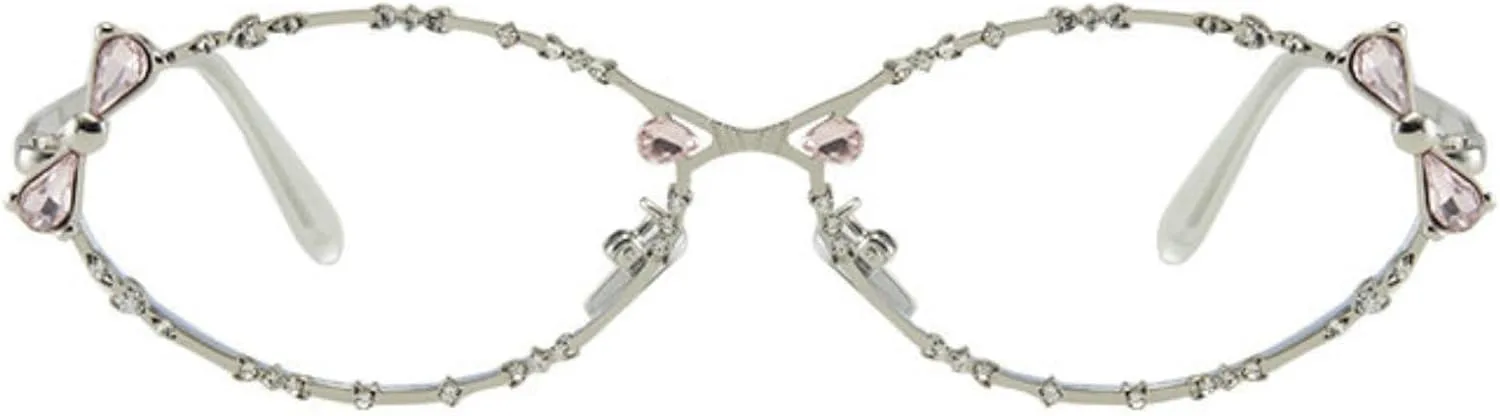 

willochra Милые женские солнцезащитные очки со стразами, роскошные, модные, с бриллиантами, ретро, ​​маленькая металлическая оправа, блестящие, UV400, C6