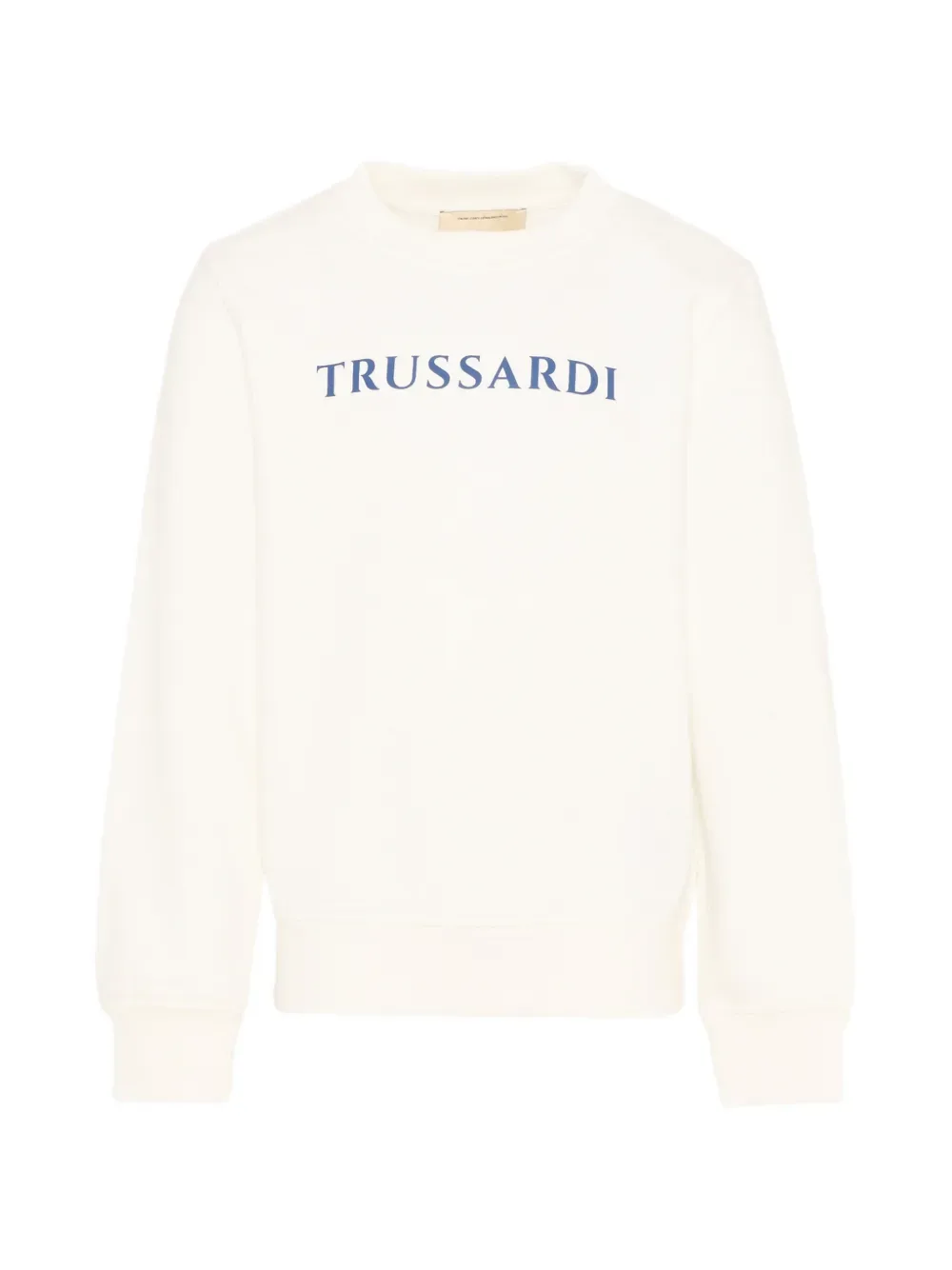 Свитшот с логотипом TRUSSARDI JUNIOR, бежевый
