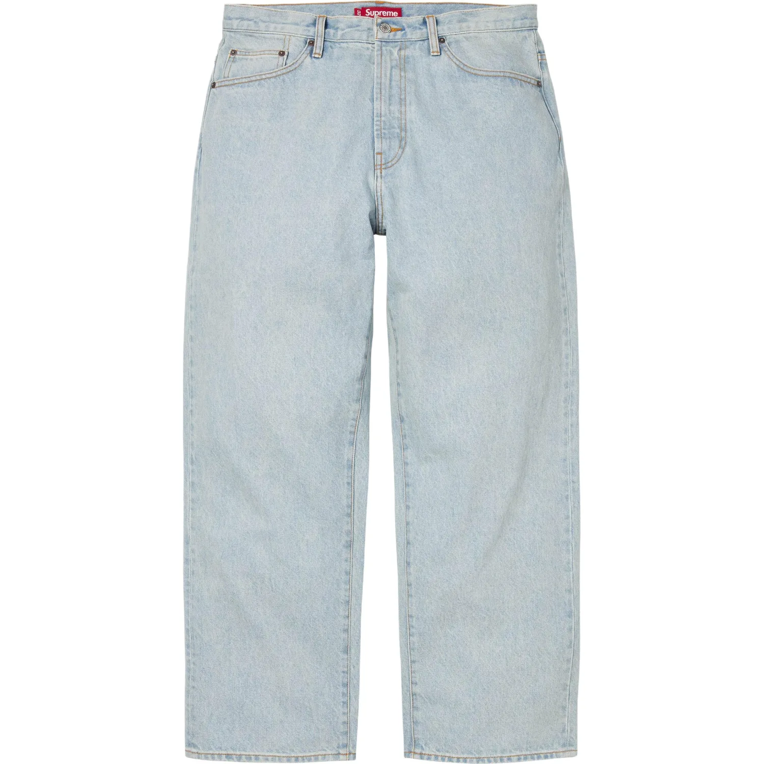 Джинсы Baggy Jean Unisex Supreme, Washed Light Blue