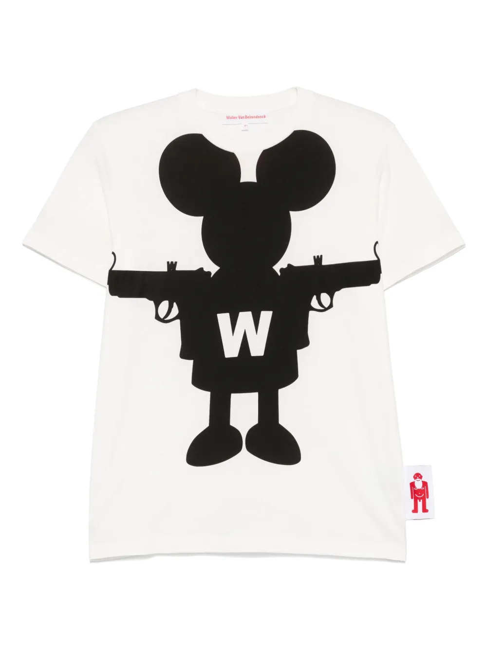 

Футболка Shadow Mouse Walter Van Beirendonck, белый