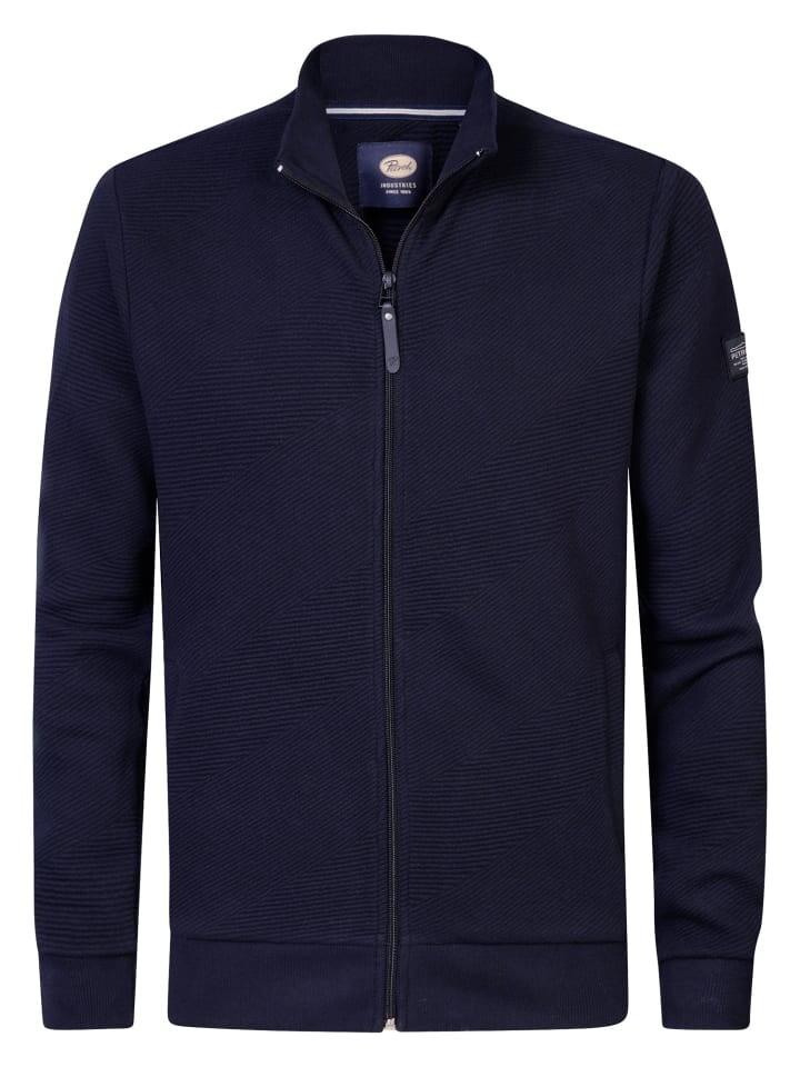 

Жилет Petrol Industries Gerippte Strickjacke Tanana, синий