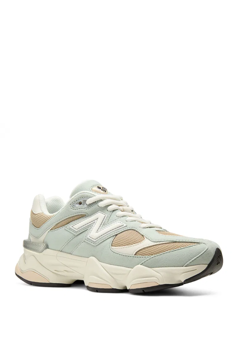 Детские кроссовки Lifestyle, модель 9060, New Balance, зеленый/бежевый — фото 3