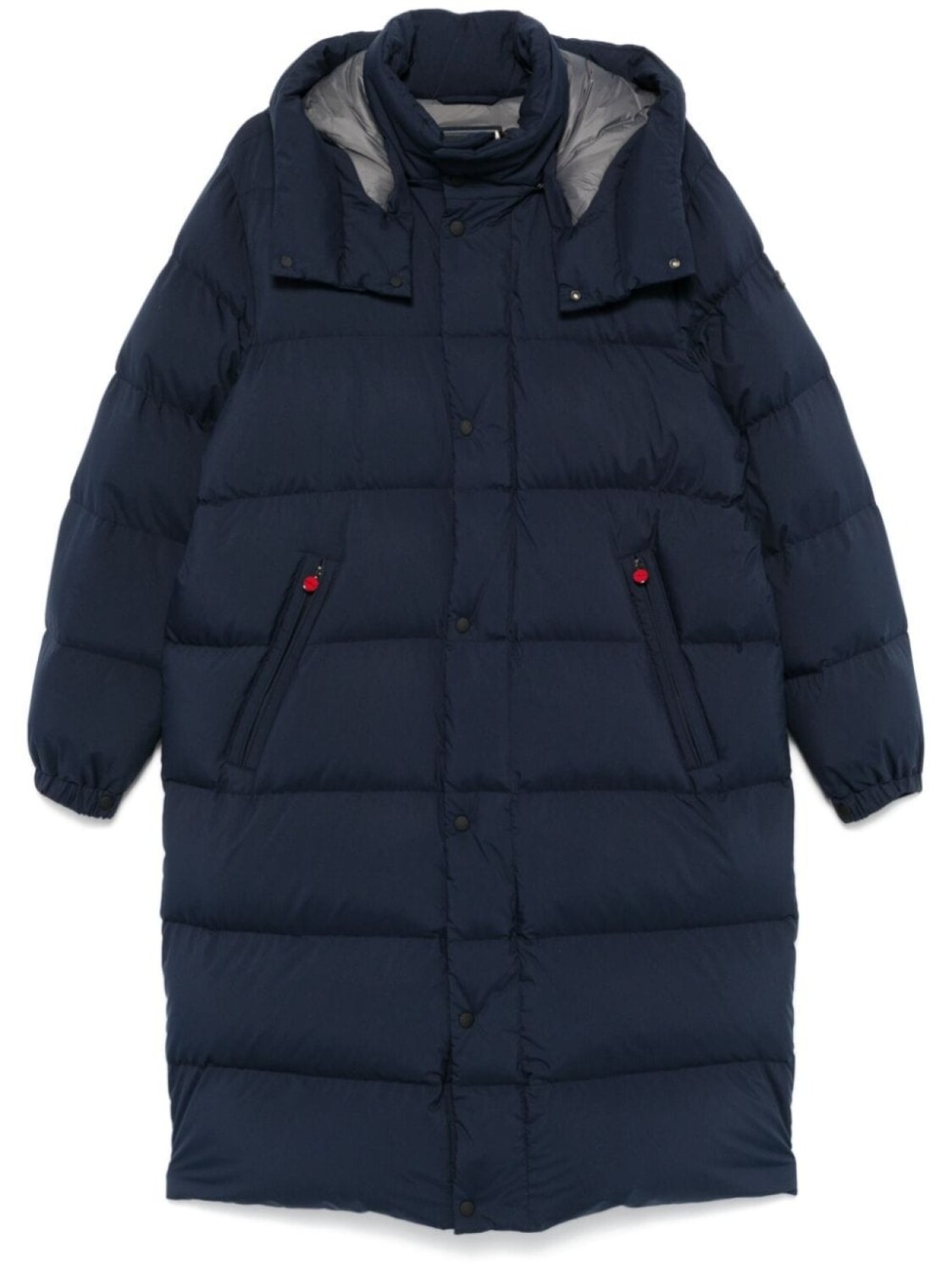 

Kiton пуховик с капюшоном, синий