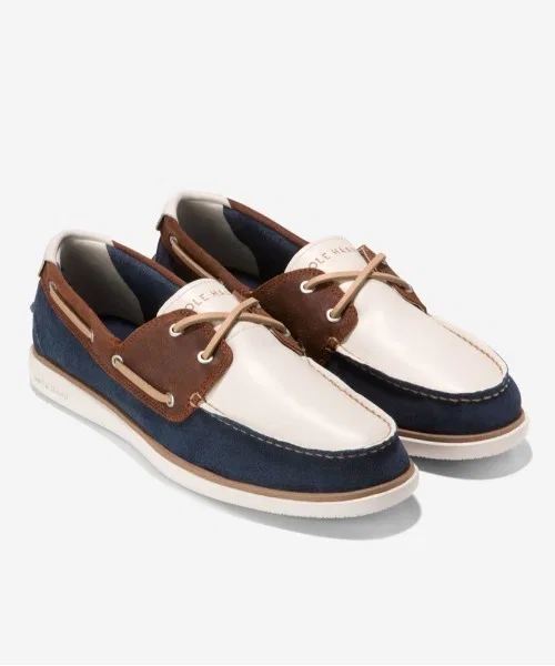 Мужские кожаные мокасины Cole Haan GrandPro Windward коричневые — фото 3