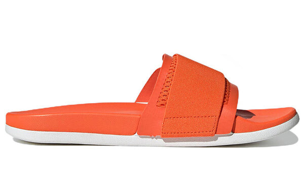 Тапочки stella mccartney x slide 'semi impact orange' Adidas, оранжевый — фото 2