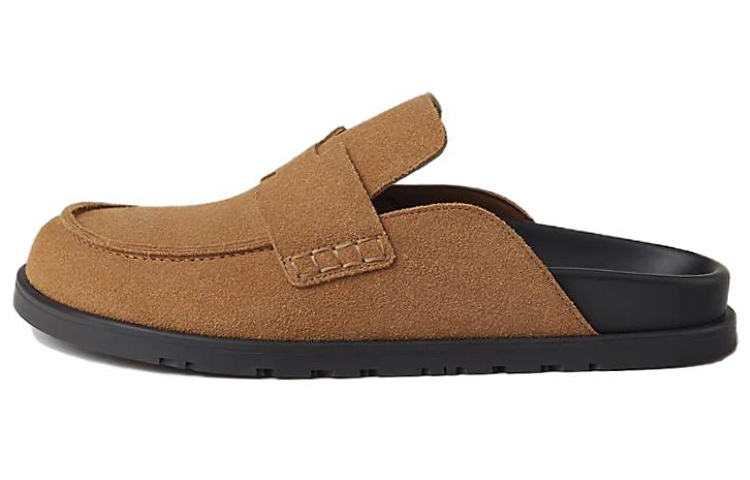 

HERMES Сандалии-трансформеры Go Rubber Sole Wrap Toe мужские коричневые