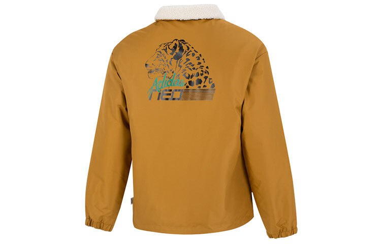 Стеганая куртка унисекс карамельного цвета Adidas, цвет Caramel — фото 2