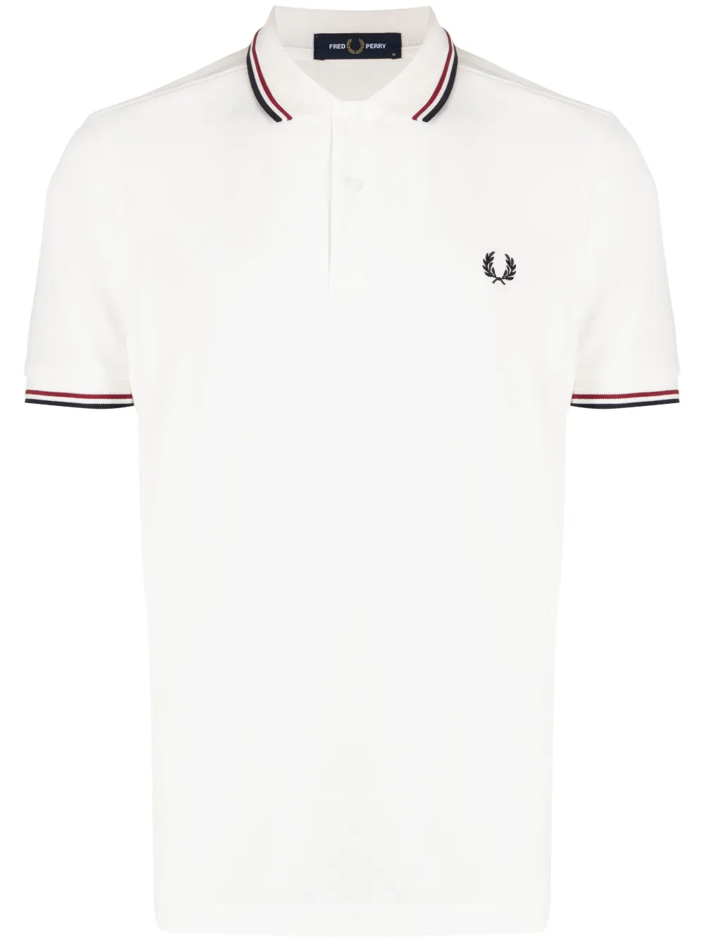 

Рубашка поло с контрастной отделкой Fred Perry, белый