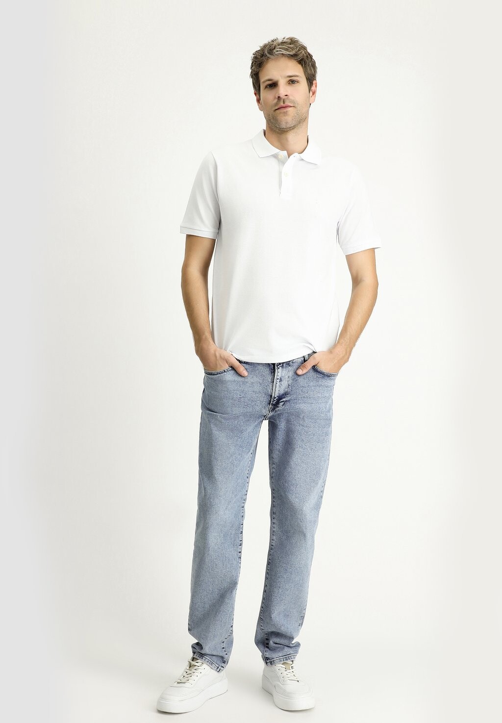 

Рубашка поло 2-BUTTON COLLAR Kigili, белый