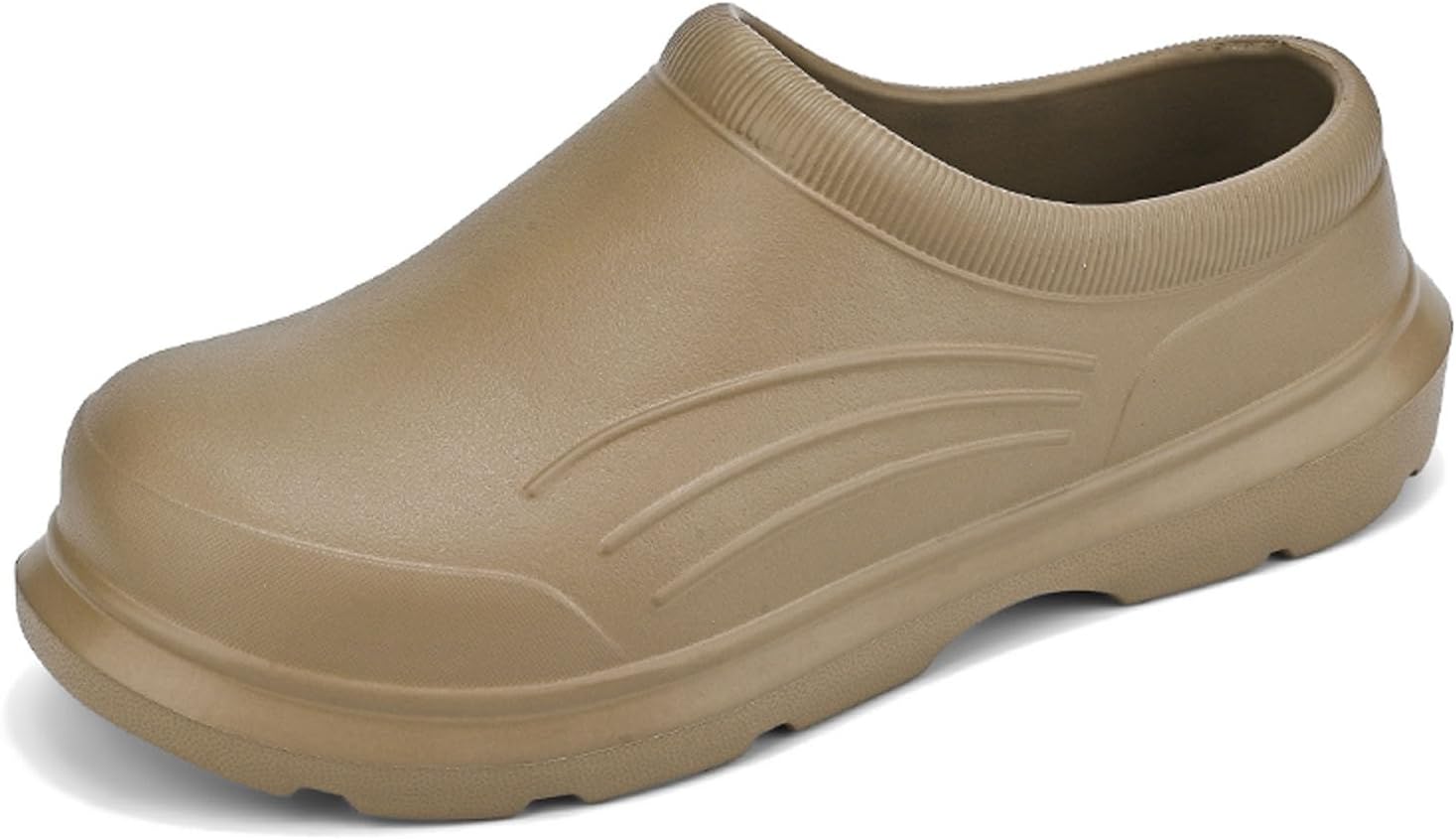 Профессиональные кухонные сабо ihinzry Chef Clogs с нескользящей подошвой - водонепроницаемые, маслостойкие рабочие сабо для поваров, хаки