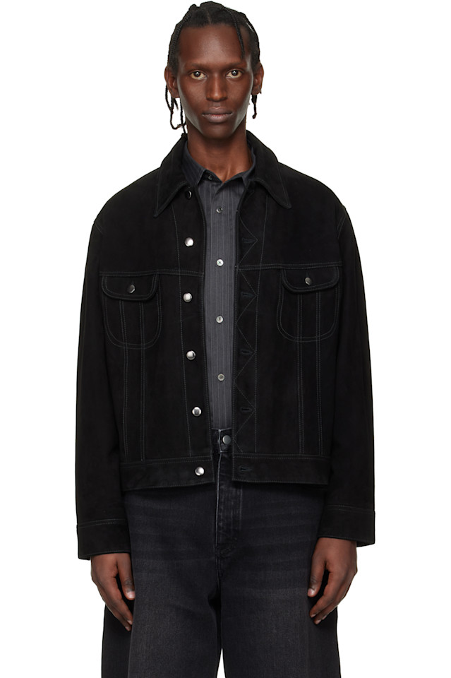 

Куртка из замши "Бостон" от Аарона Левина Studio Nicholson, черный