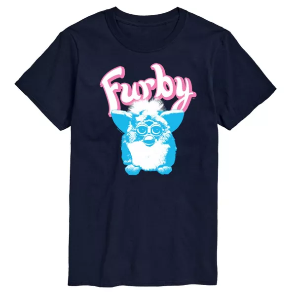 

Мужская футболка с графическим логотипом Furby Hasbro, синий