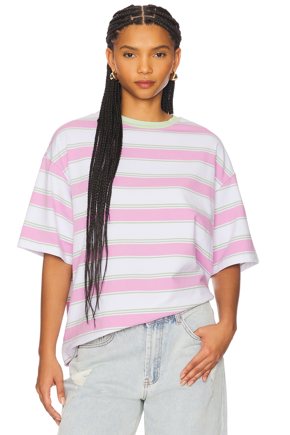 

Футболка "Devon" Lovers And Friends, pink multi stripe