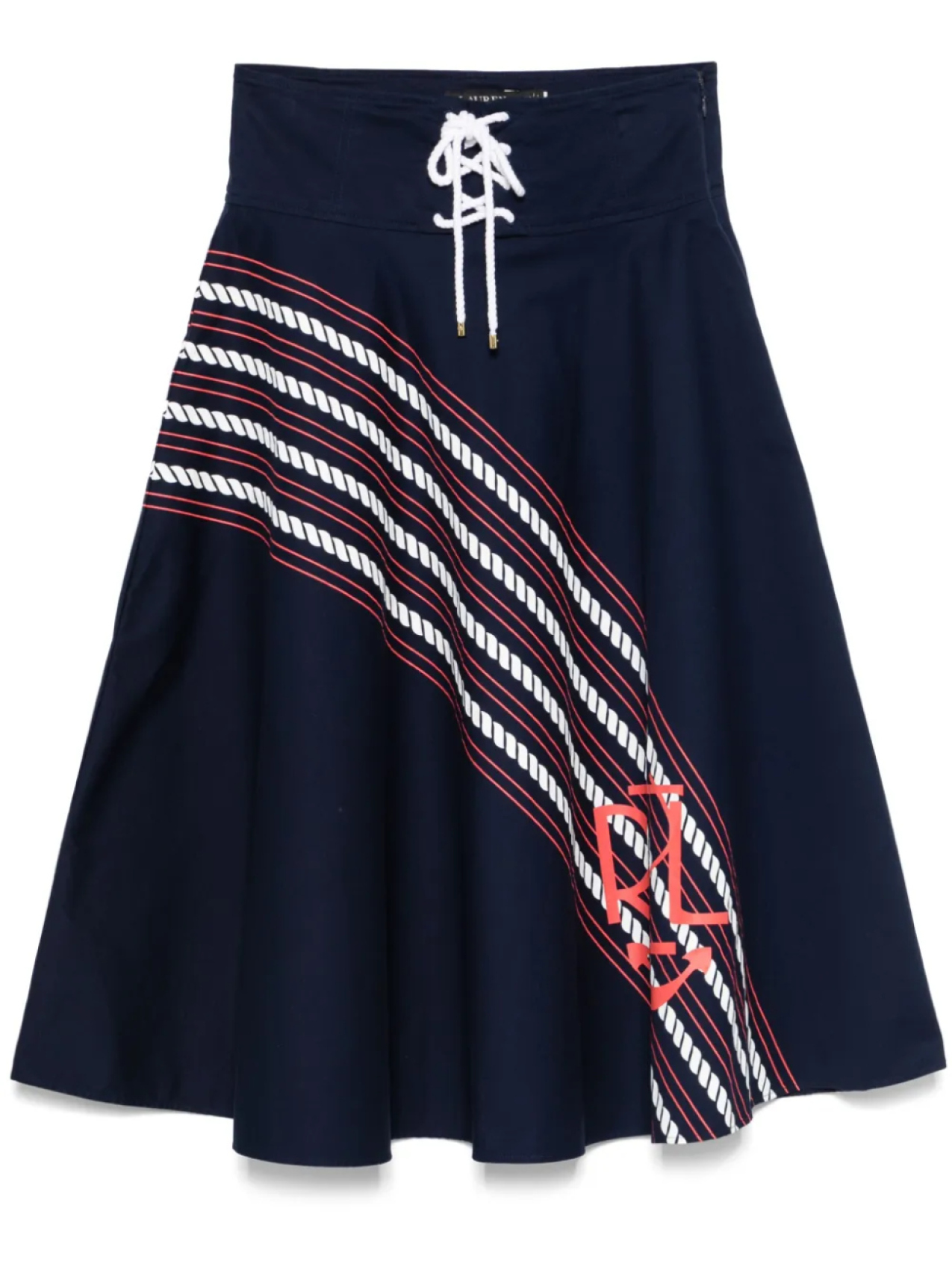 

Юбка миди Lauren Ralph Lauren Senoria, синий