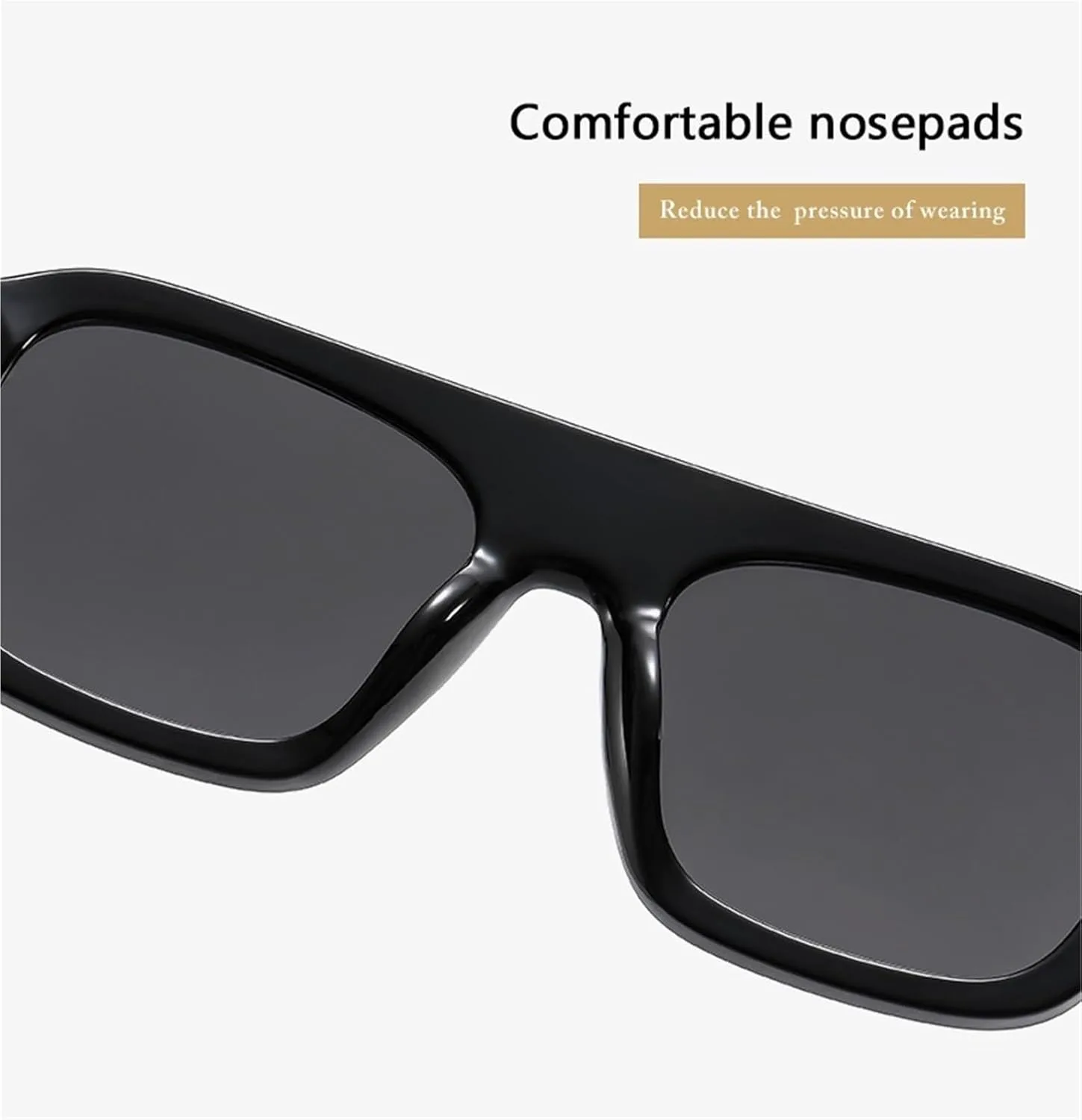 

Мужские солнцезащитные очки для отдыха на природе, женские солнцезащитные очки для поездок на работу и отдыха, декоративные солнцезащитные очки Generic, Black