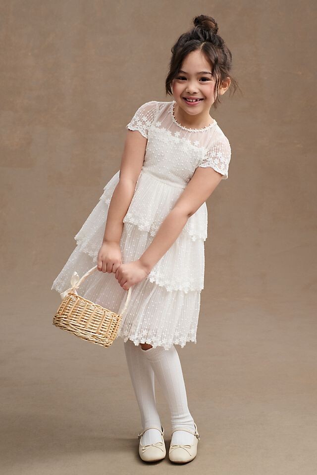 

Платье Princess Daliana Halli Flower Girl многоярусное, белый