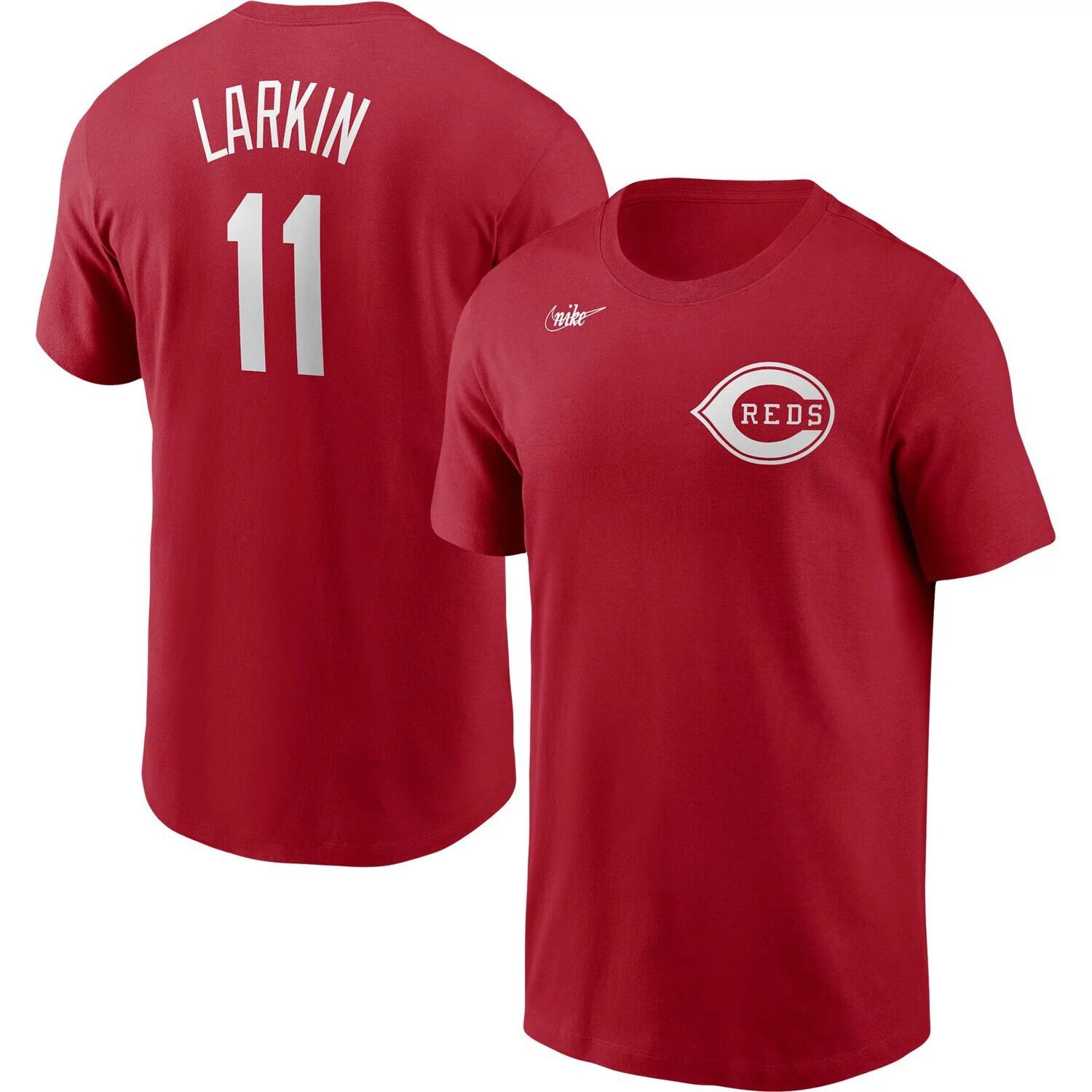 

Мужская красная футболка Barry Larkin Cincinnati Reds Cooperstown Collection с именем и номером Nike, Красный, Мужская красная футболка Barry Larkin Cincinnati Reds Cooperstown Collection с именем и номером Nike