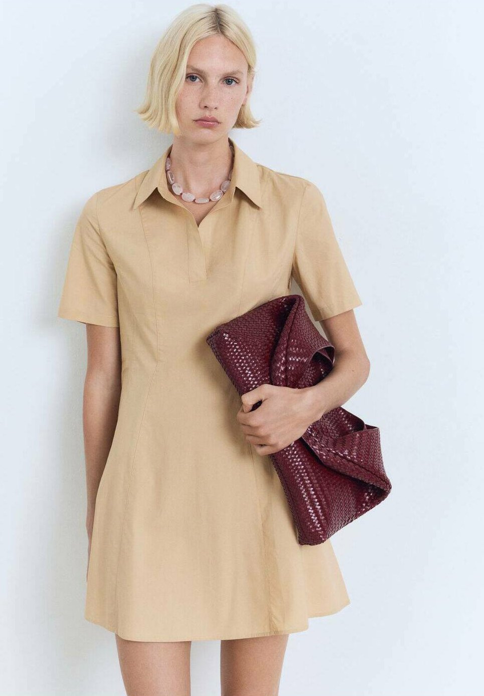 

Повседневное платье SHORT Mango, коричневый