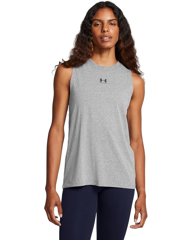 

Топ Under Armour Rival Muscle Tank, цвет Castlerock/Black