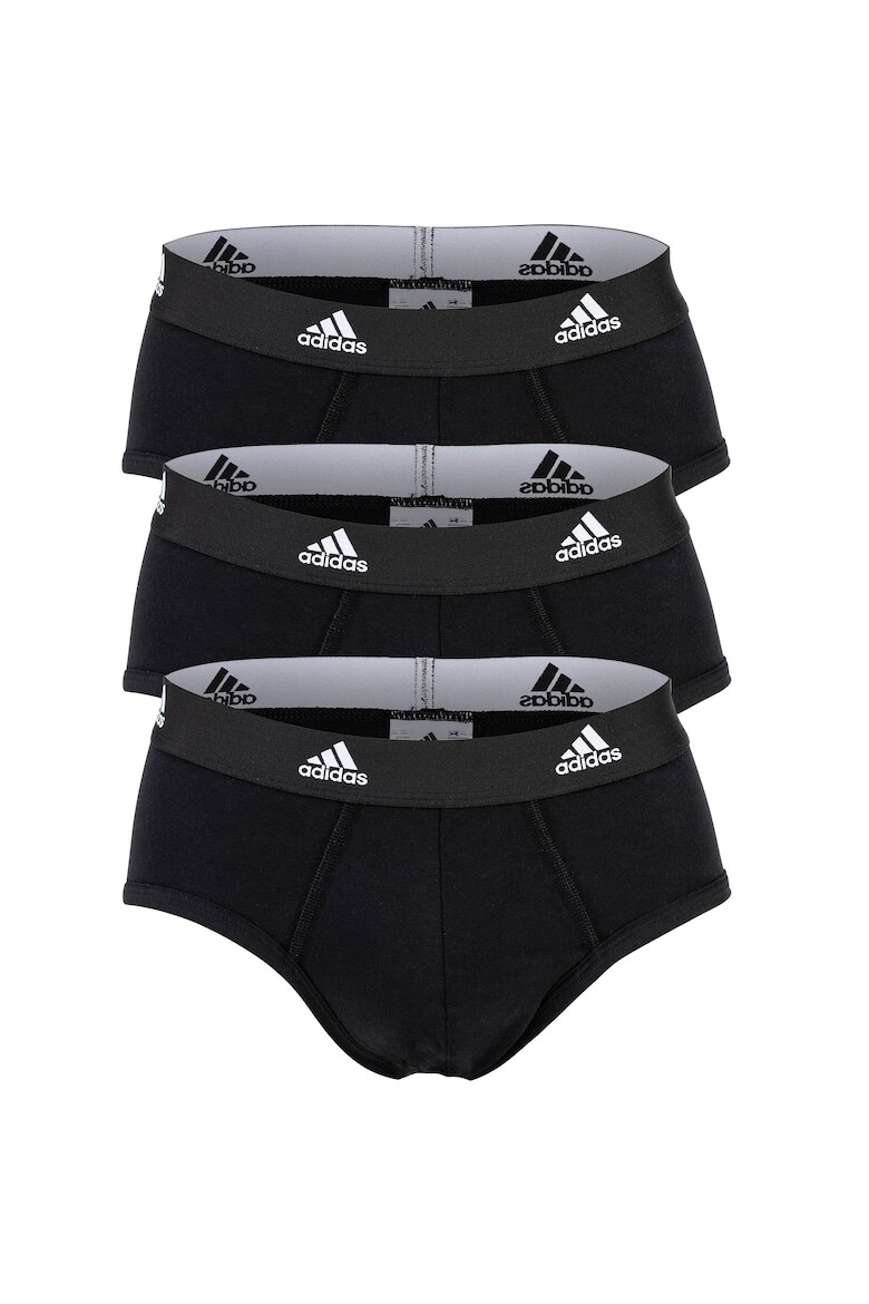 

Трусики с логотипом на талии - 3 пары Adidas, черный