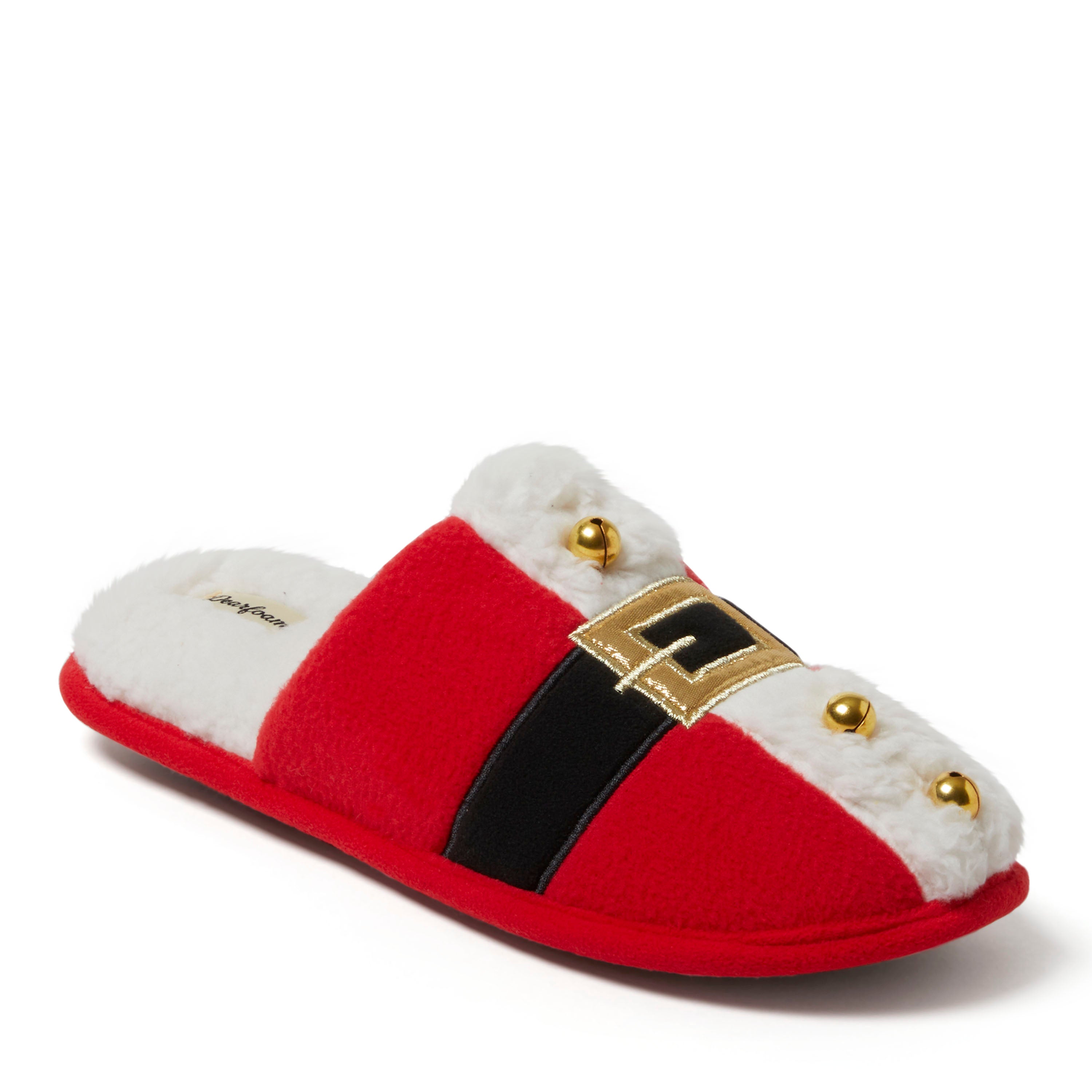 

Тапочки-унисекс Dearfoams Novelty Holiday Christmas Scuff, цвет true red