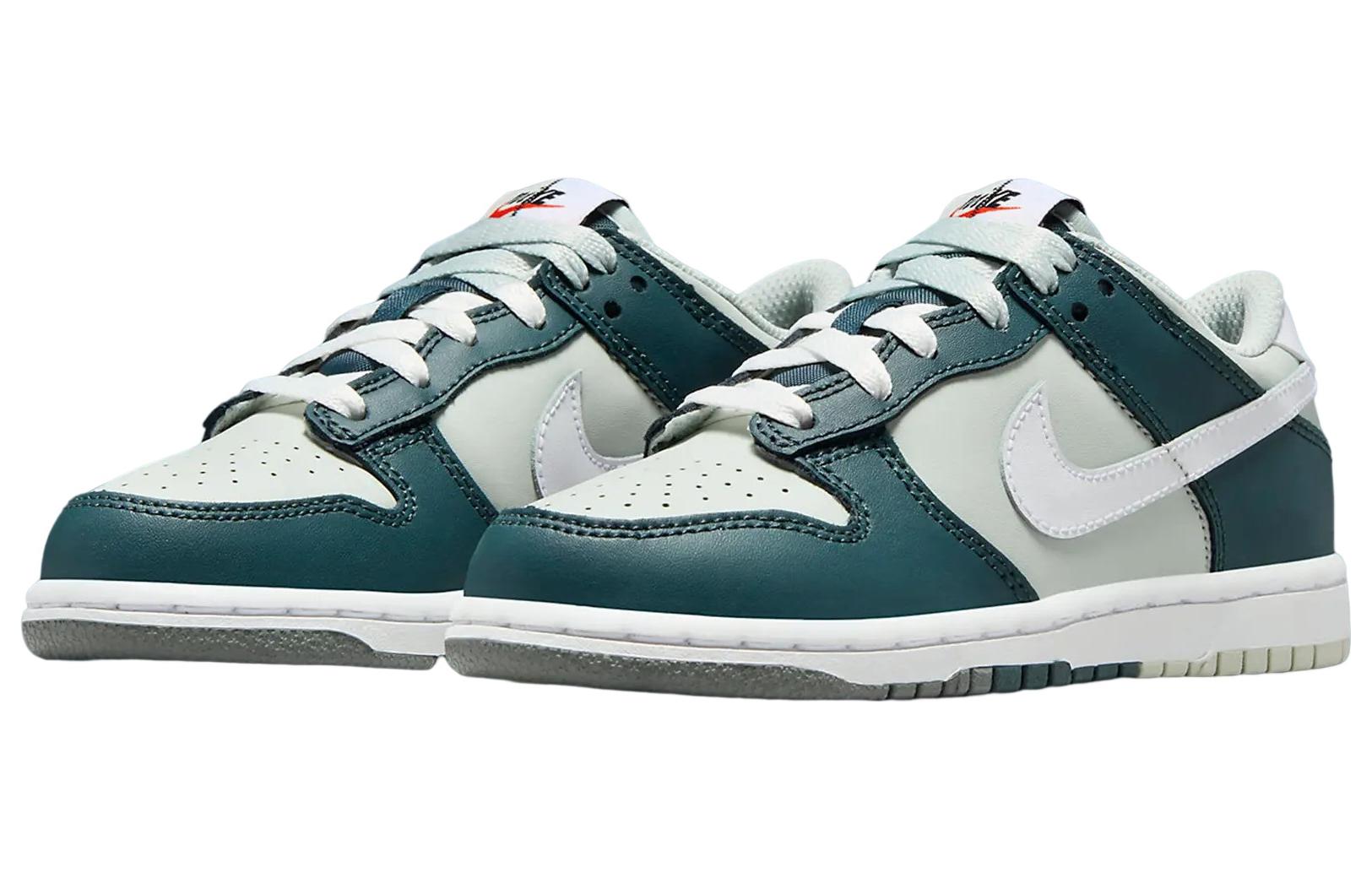 Кеды Dunk Low 'Split Deep Jungle' GS Nike, белый/зеленый — фото 4