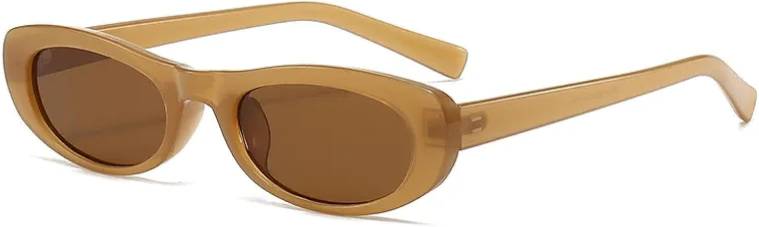 

Модные солнцезащитные очки «кошачий глаз» для женщин, роскошные, маленькие, овальные, черные, солнцезащитные очки-маски, трендовые прямоугольные очки TKKTLLT, Jelly Tea