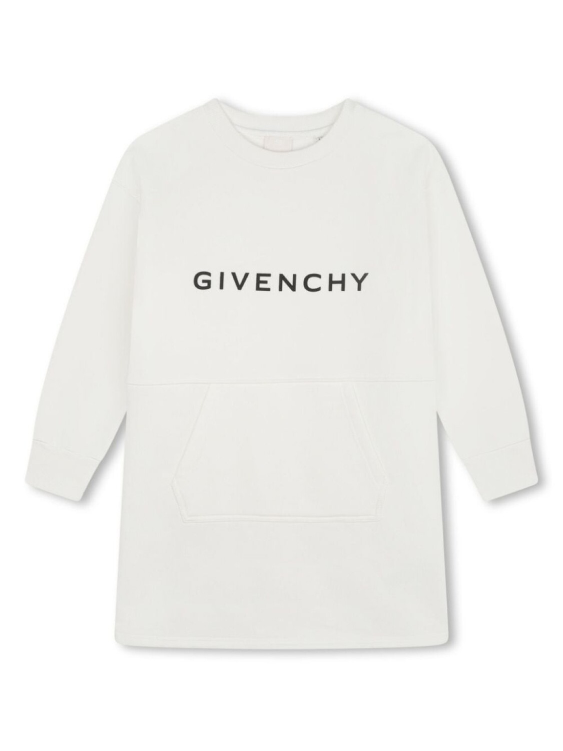 

Givenchy Kids платье из джерси с круглым вырезом, белый