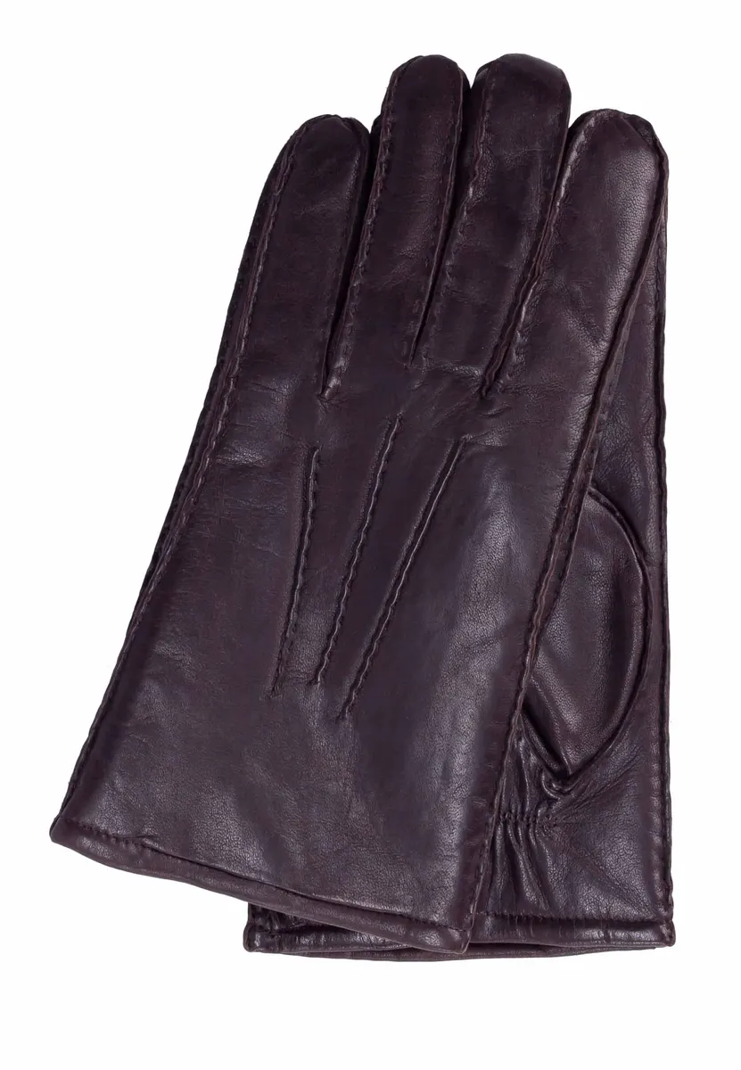 

Кожаные перчатки GRETCHEN "Mens Gloves Arctic" классического дизайна, коричневый