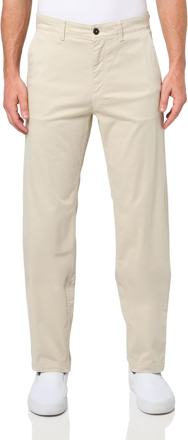 

BOSS Мужские техно-твиловые чинос Regular Fit, Dessert Beige