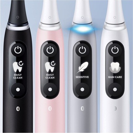 Электрическая зубная щетка Oral-B Io Series 6 Sensitive Edition с 2 насадками и 5 режимами чистки — розовый песок, Oral B — фото 2