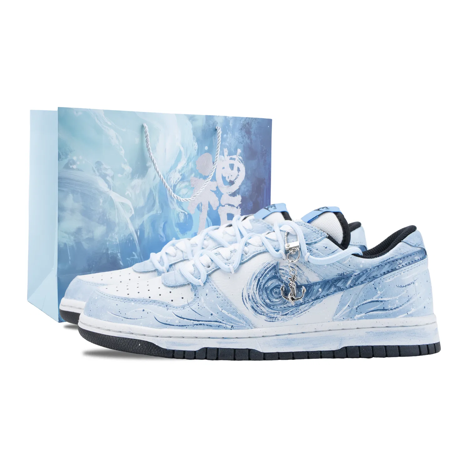 Кроссовки кеды Nike Big Blue White
