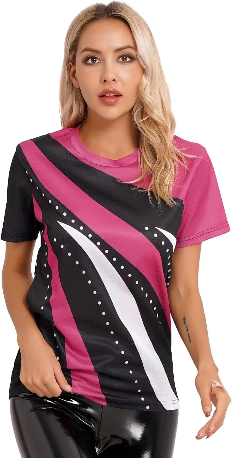 

Freebily женская футболка с принтом для спорта и повседневной носки