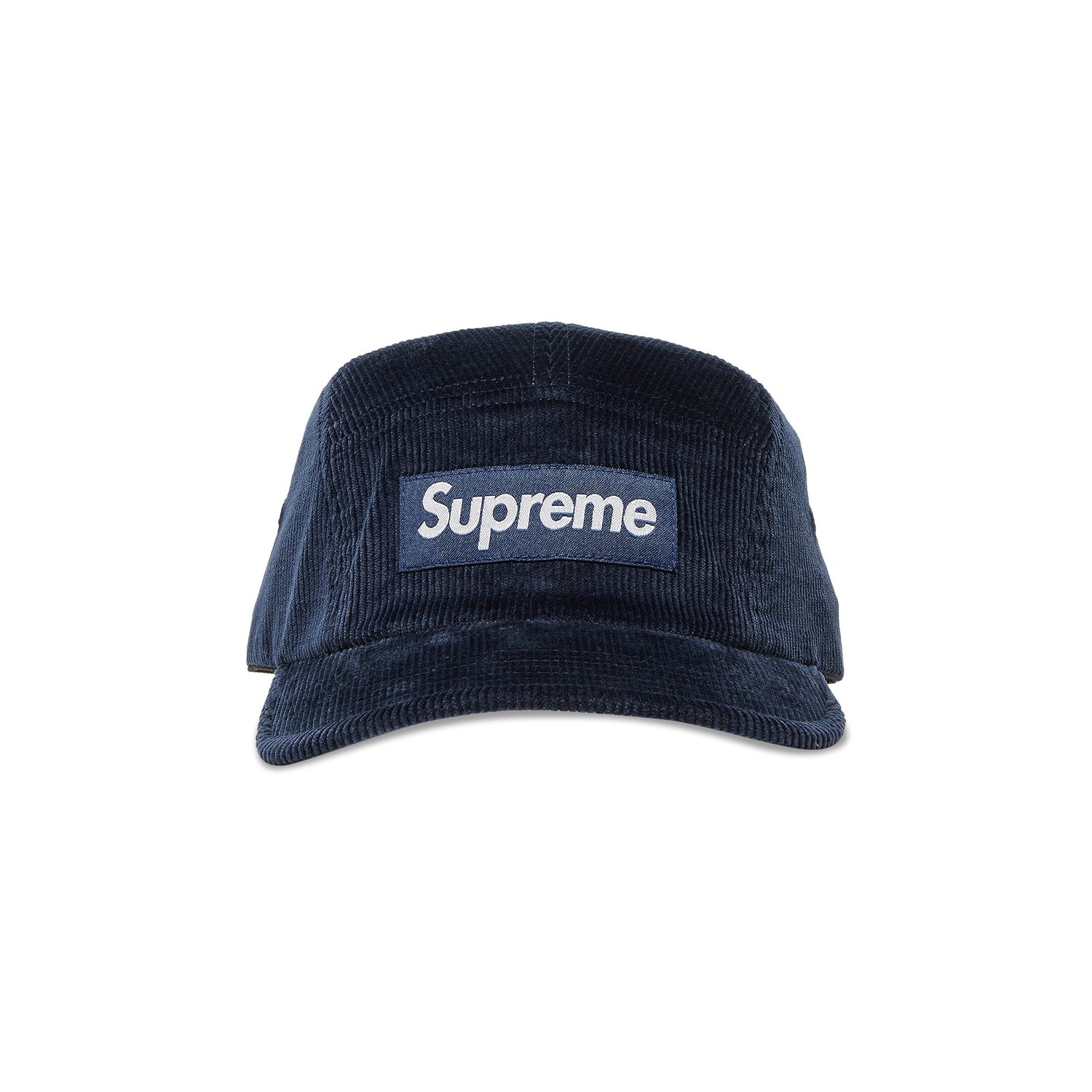 

Вельветовая кепка Supreme, темно-синяя