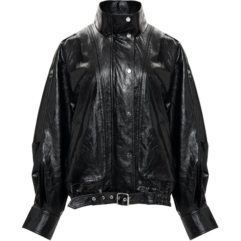 

Кожаная куртка SS26 для женщин PINKO, черный