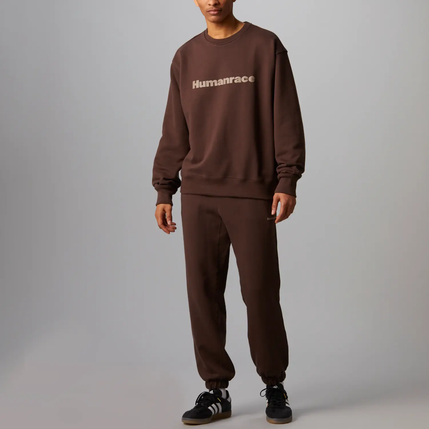 Adidas X Pharrell Williams Humanrace Basic Crewneck «Коричневый» Adidas Originals, цвет Tan — фото 3